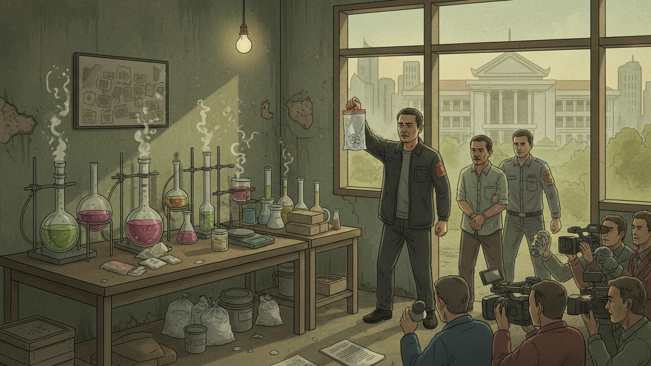 Bareskrim Bongkar Lab Narkoba Jaringan Iran-Indonesia di Sunter Jakut, 1 WNA Ditangkap