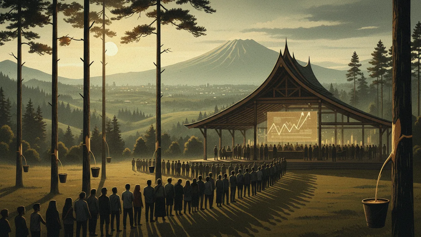 Penyadapan Getah Pinus Ilegal di TNGC, Pengawasan Dipertanyakan