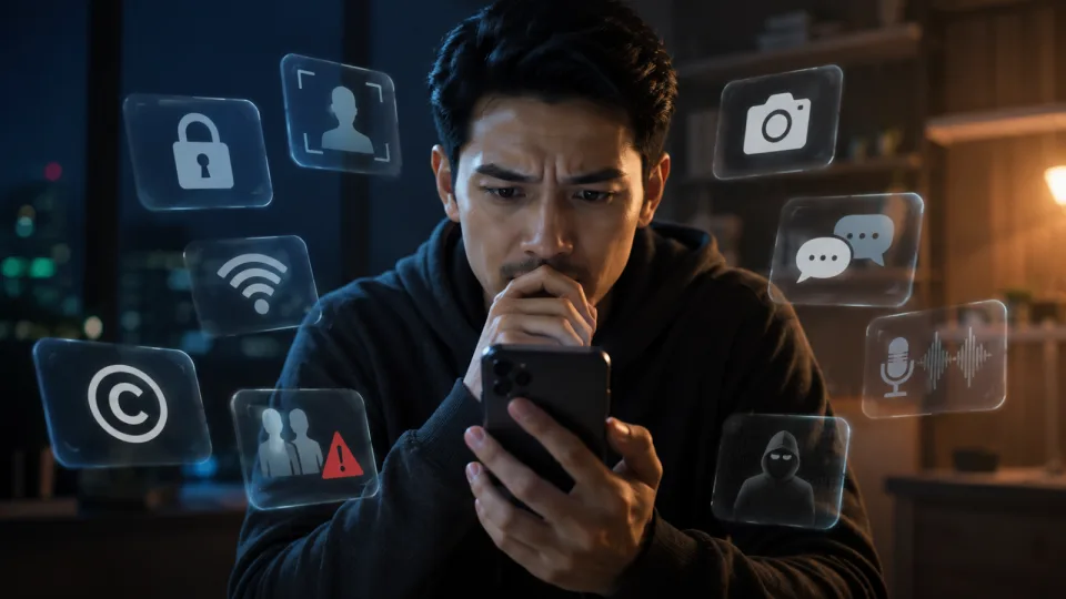 7 Kebiasaan Sehari-hari di HP yang Berisiko Melanggar Hukum
