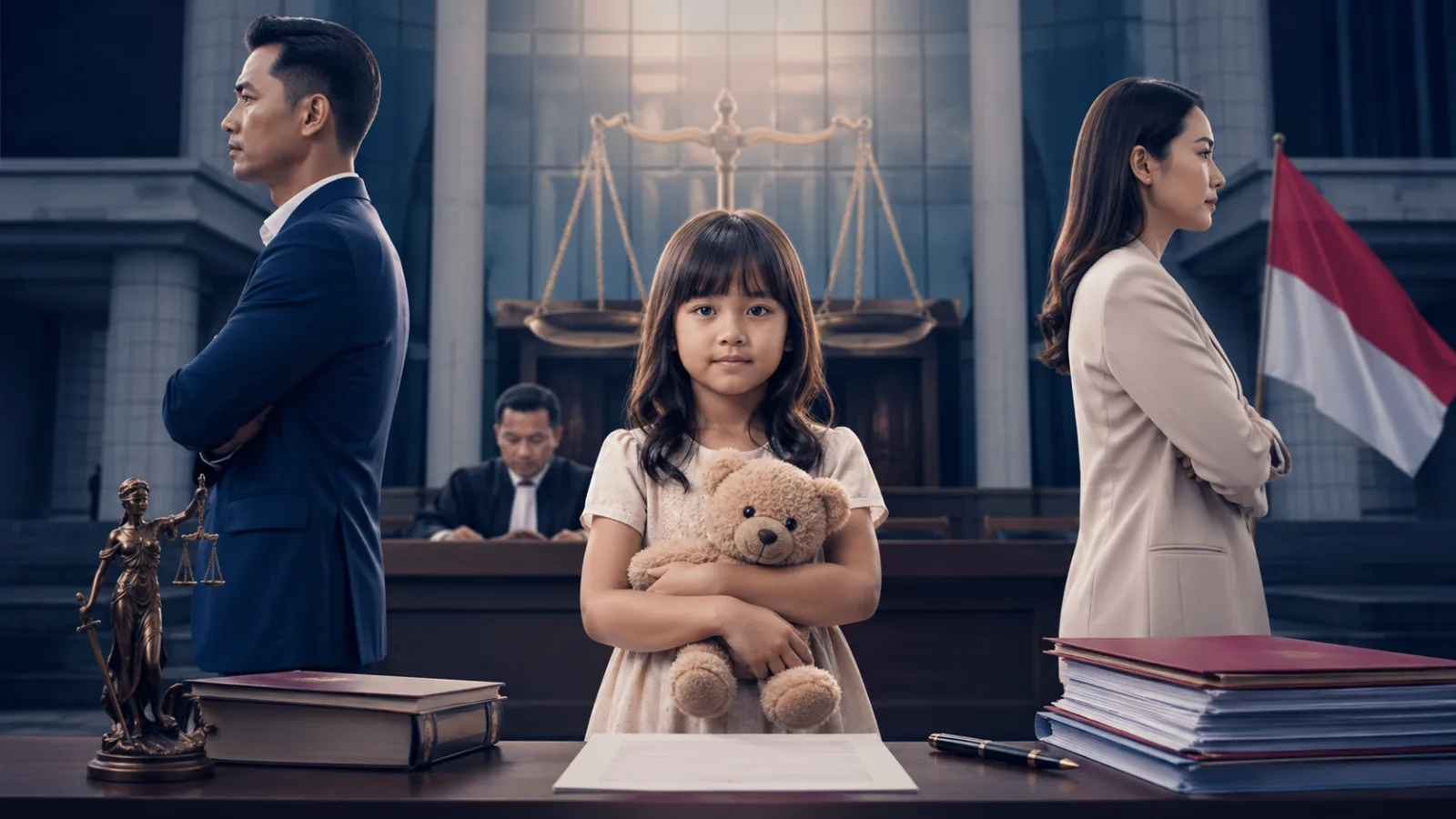 Ilustrasi Gambar Hak Asuh Anak Pasca-Perceraian