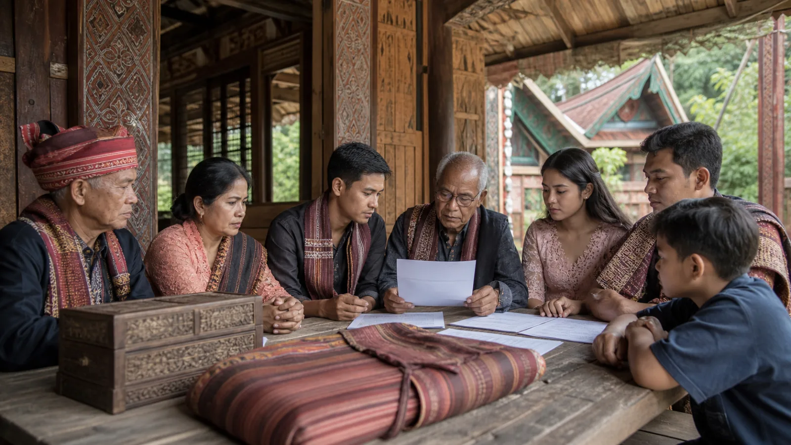 Ilustrasi Foto Budaya Suku Batak Karo