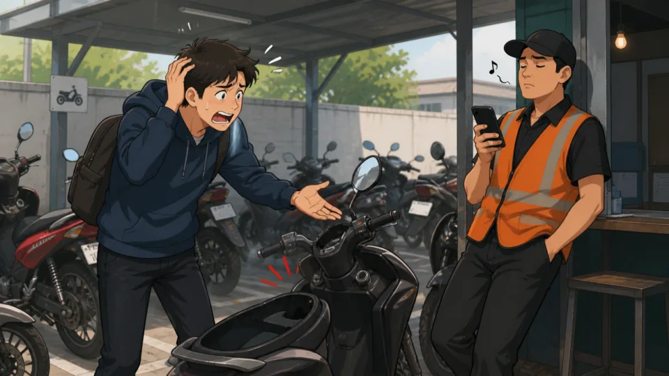 Helm Hilang di Parkiran, Siapa yang Harus Bertanggung Jawab?