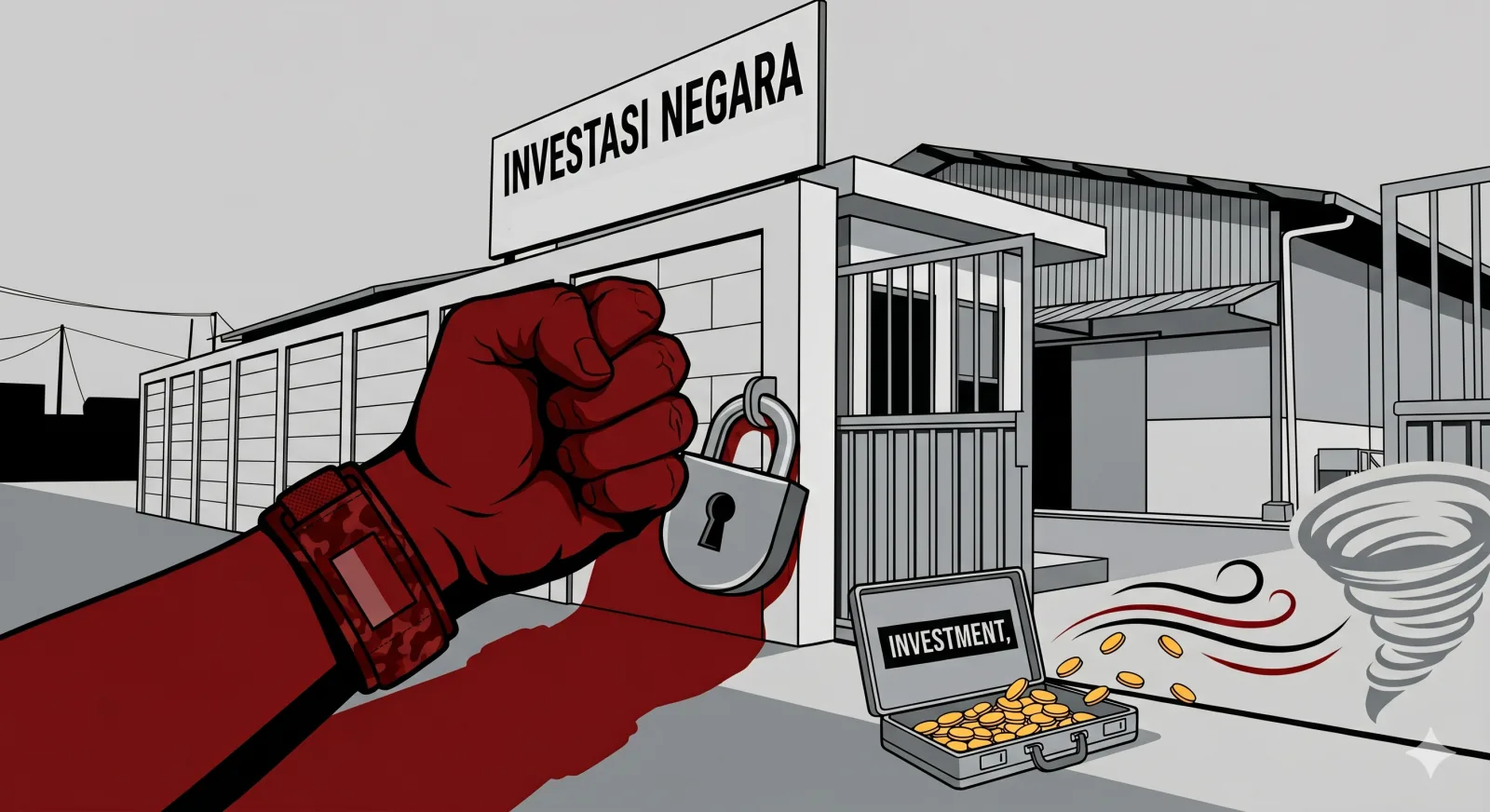 Ilustrasi dari tindakan premanisme berkedok ormas mengganggu investasi negara