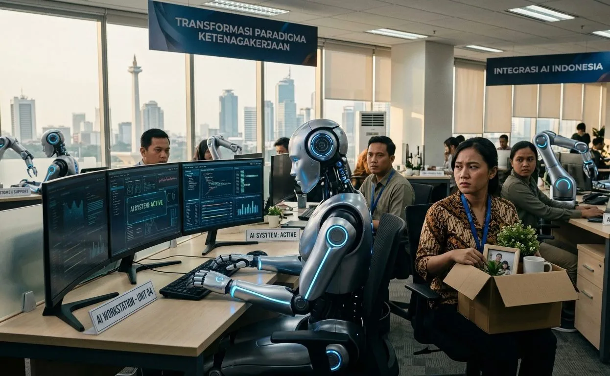 AI yang mulai menggantikan pekerjaan - pekerjaan manusia dan justru berdampak negatif terhadap lapangan pekerjaan.