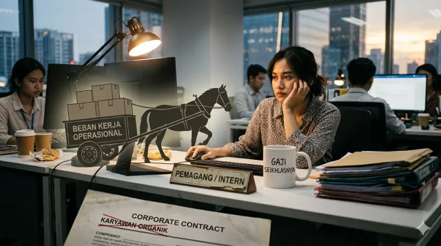 Kerja Bagai Kuda Gaji Seikhlasnya Ironi Gen Z yang Sulit Jadi Karyawan Organik