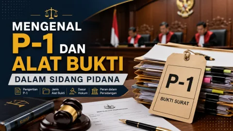 Mengenal P-1 dan Alat Bukti dalam Sidang Pidana
