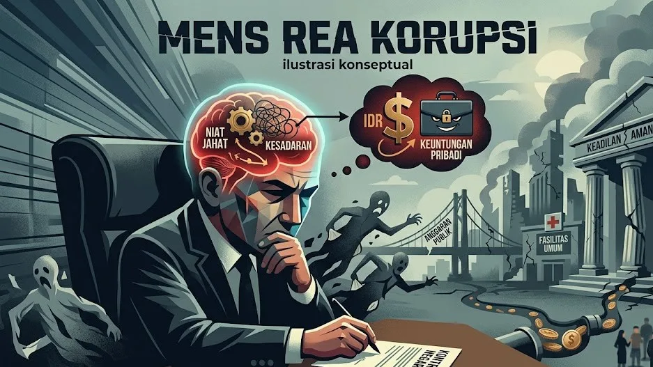 Mens rea sebagai unsur penting dalam Penegakan Hukum Tindak Pidana Korupsi