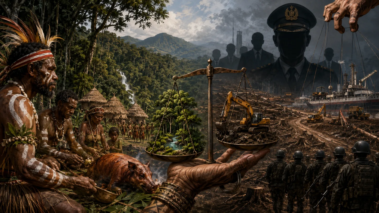 Ilustrasi Konflik Dalam Film Dokumenter Pesta Babi