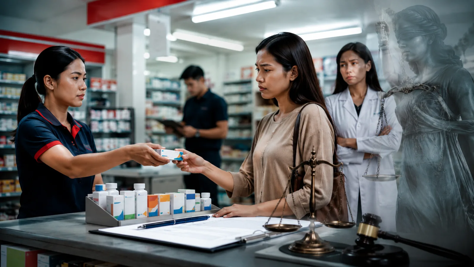 penyerahan obat di ritel modern yang tampak memudahkan akses masyarakat