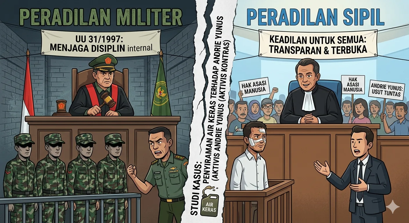 Civil vs. Military Justice: A Case Study of the Acid Attack on a KontraS Activist