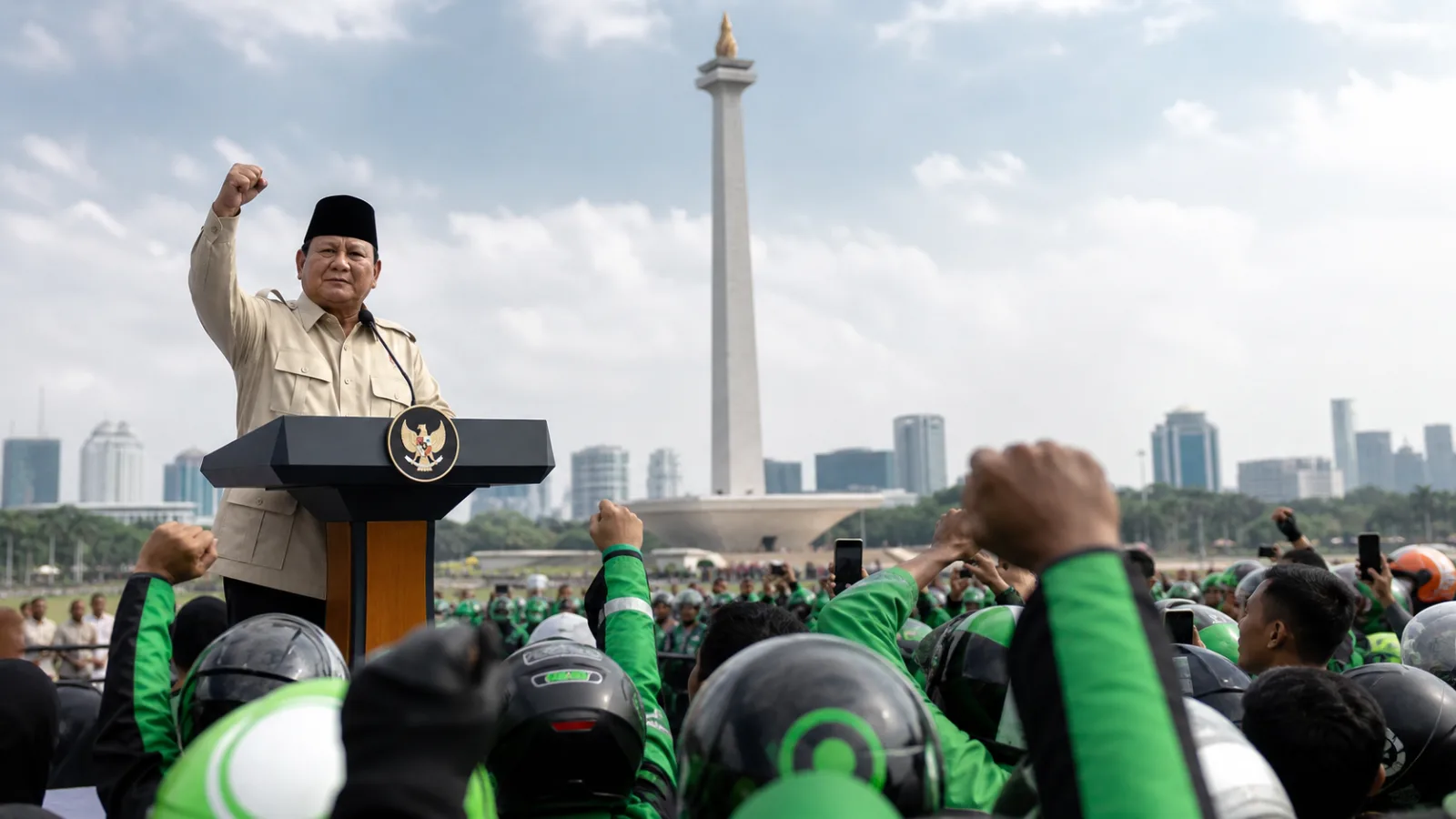 Presiden Prabowo Teken Perpres Potongan Ojol Maksimal 8%