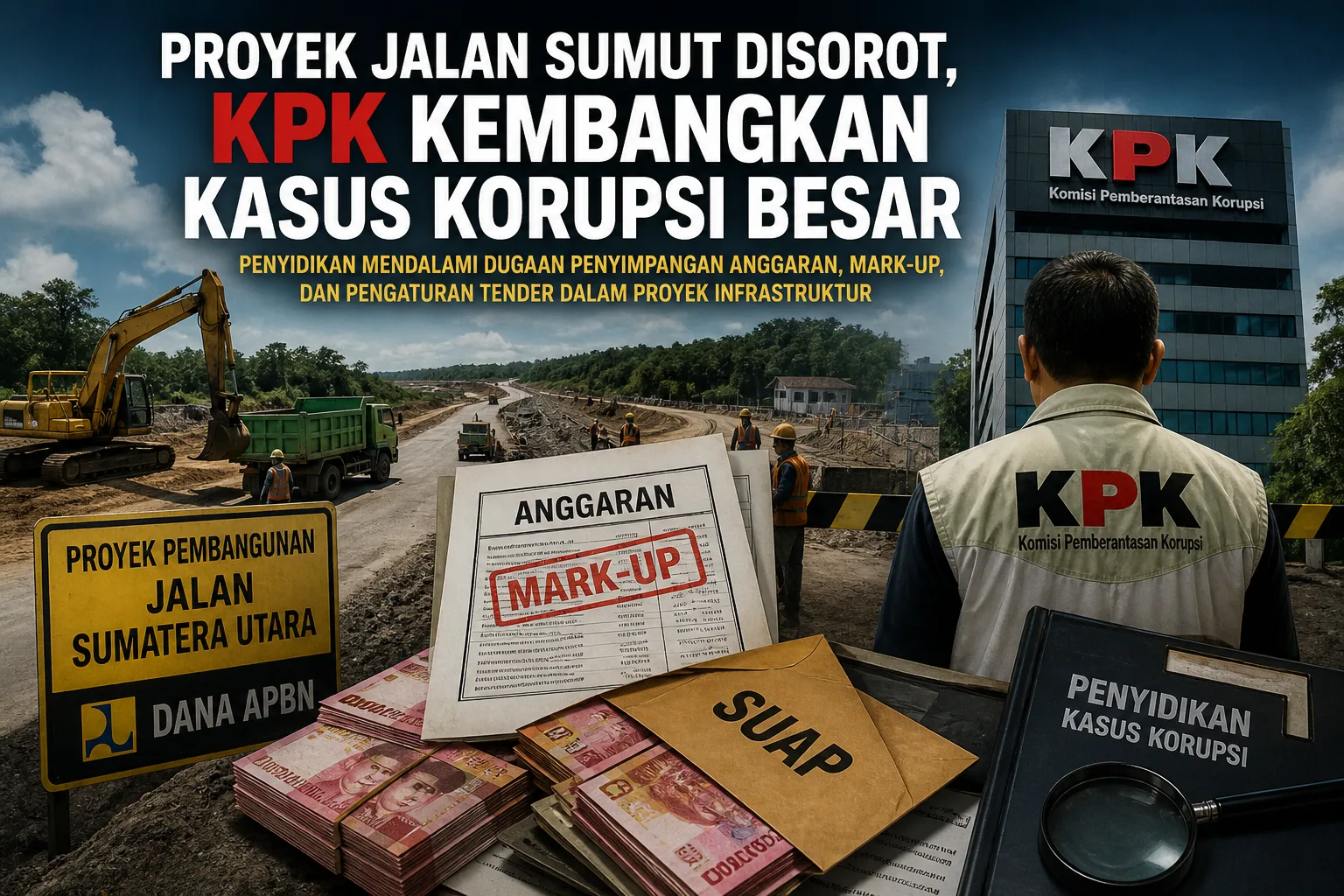 Ilustrasi kasus dugaan korupsi besar yang ditanganin KPK