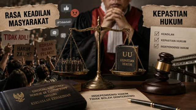 Rasa Keadilan Masyarakat vs Kepastian Hukum: Di Mana Posisi Hakim?