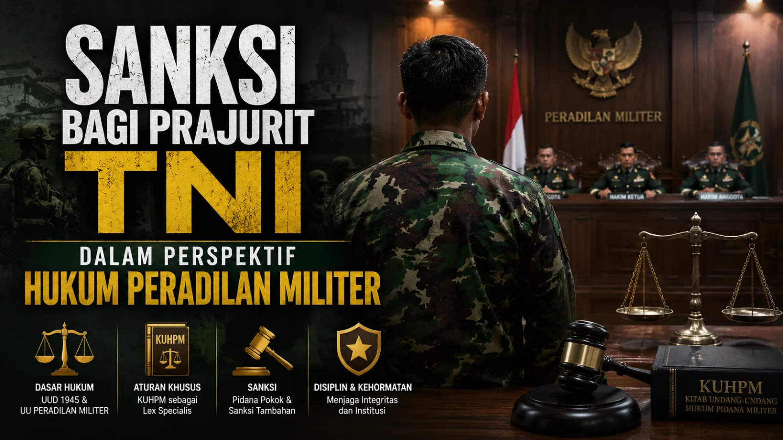 ilustrasi Bagaimana Sanksi dapat dijalankan dan proses dalam memindak pelanggaran militer