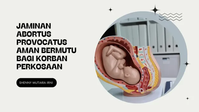 Jaminan Abortus Provocatus Aman Bermutu Bagi Korban Perkosaan Guna Menurunkan Maternal Mortality Rate”