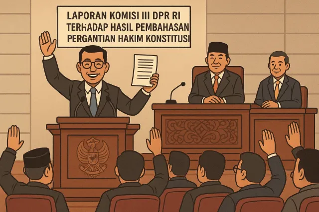 Tok! DPR Sahkan Inosentius Samsul Jadi Hakim Konstitusi Gantikan Arief Hidayat