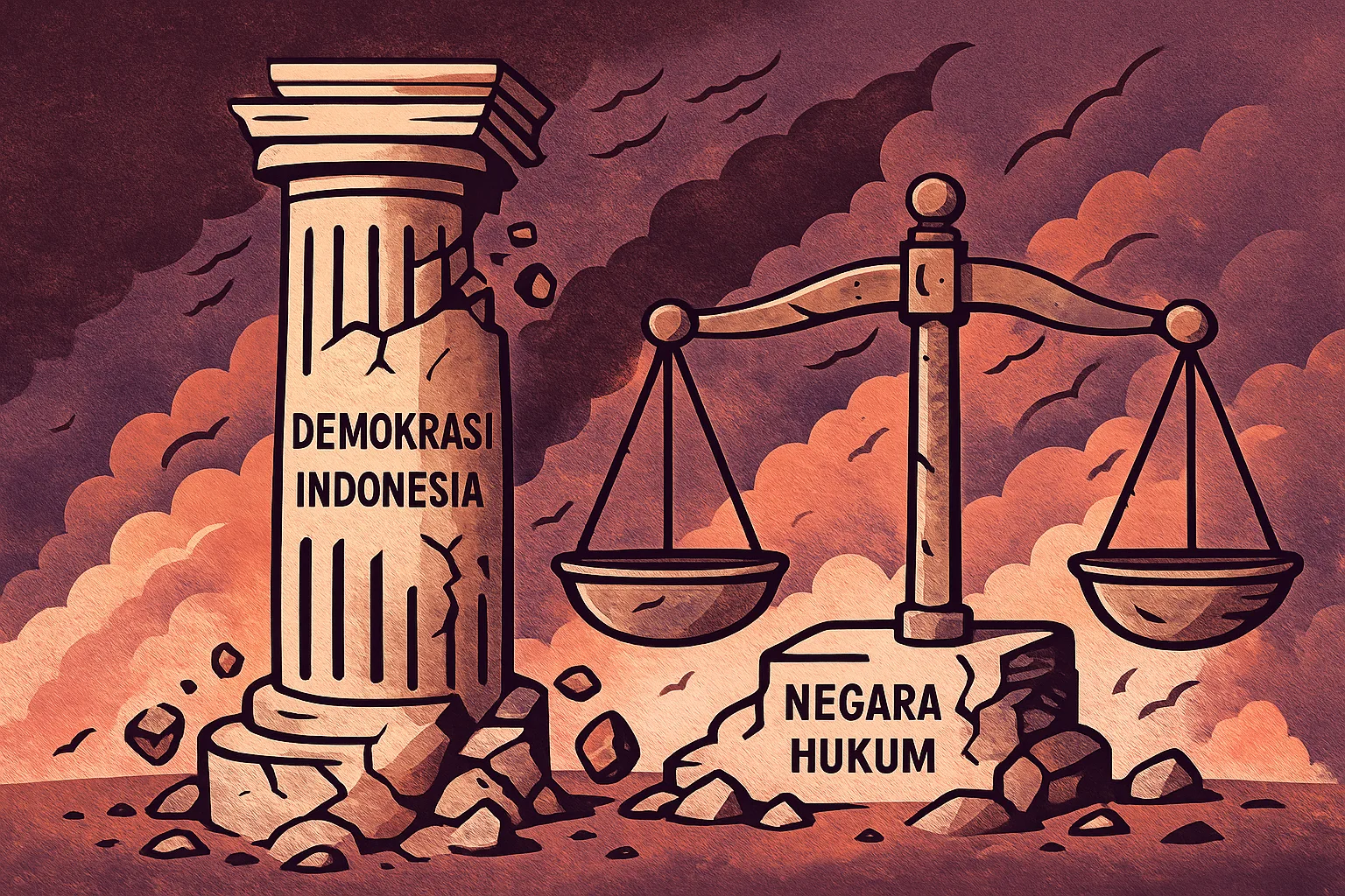 The Collapse of the Rule of Law and Democracy: Global Lessons and Challenges in Indonesia