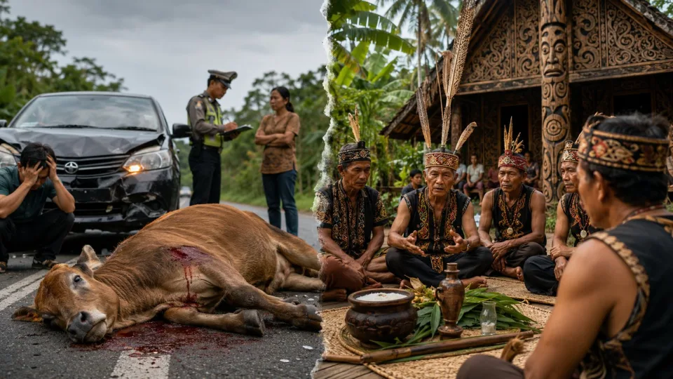 Yang Ditabrak Cuma Hewan, Mengapa Sampai Kena Sanksi Adat?